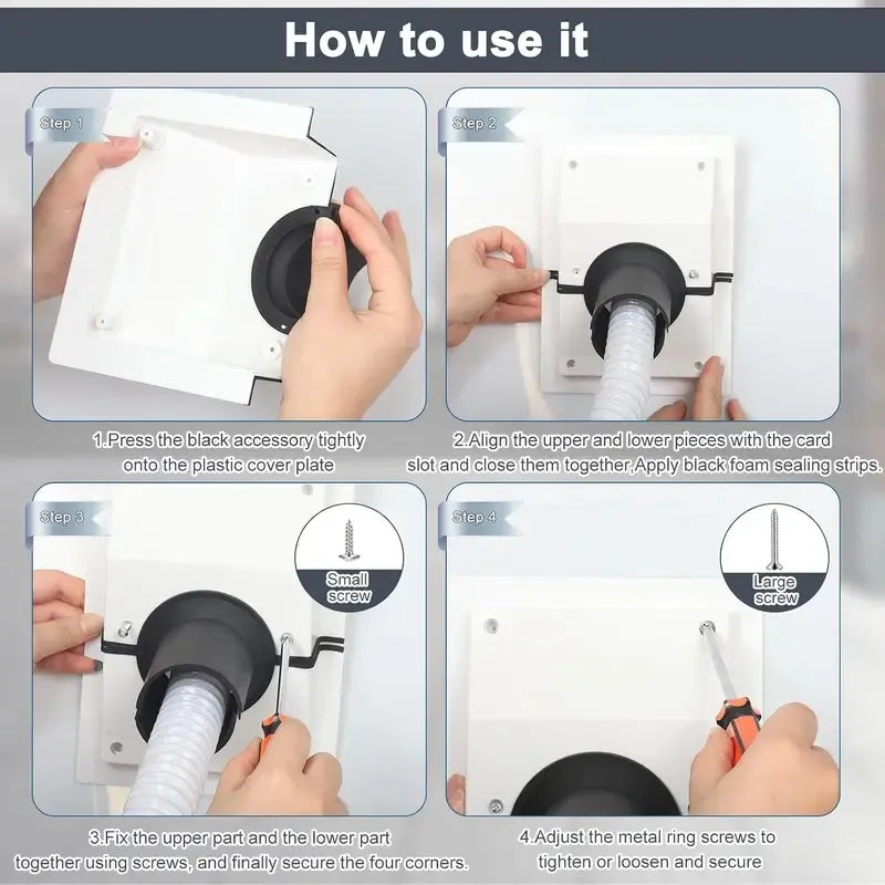 HVAC Wall Penetration and Line-Set Cover Kit