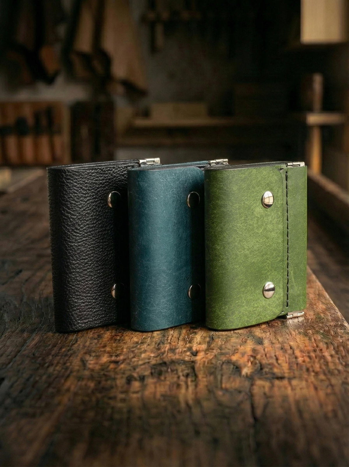 Compact Leather Trifold Wallet