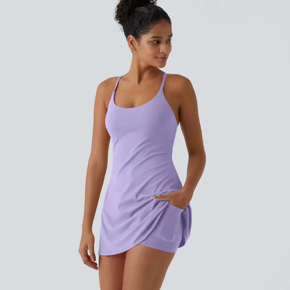 🔥Last day promotion🔥Plush Backless Active Dress-Easy Peezy Edition