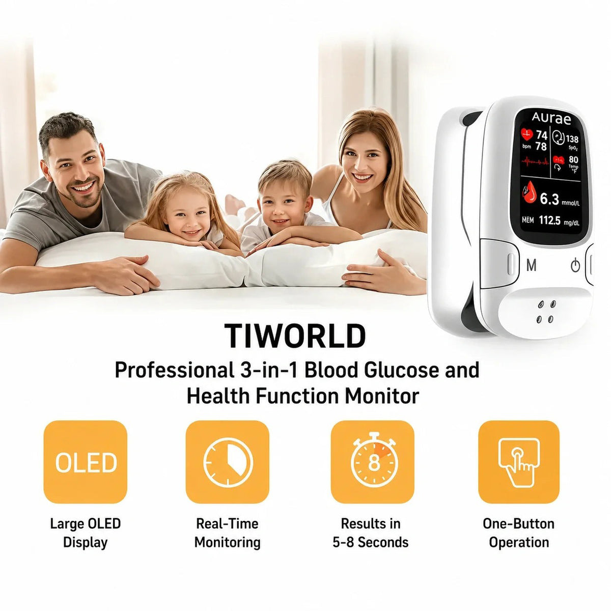 🔥Aurae™ Introduces the newly launched non-invasive smart blood glucose meter