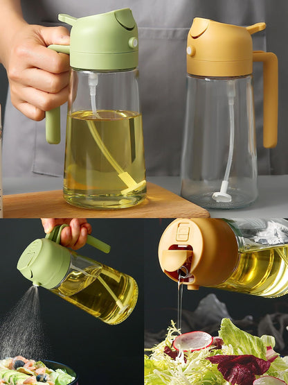 ✨HOT SALE💕2 in 1 Glass Oil Sprayer & Dispenser🔥(Buy 2 Get 20% OFF)