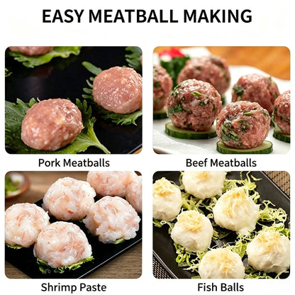 ✨ 6/12 Ball Manual Meatball Maker Tool, Stainless Steel Meatball Making Mold