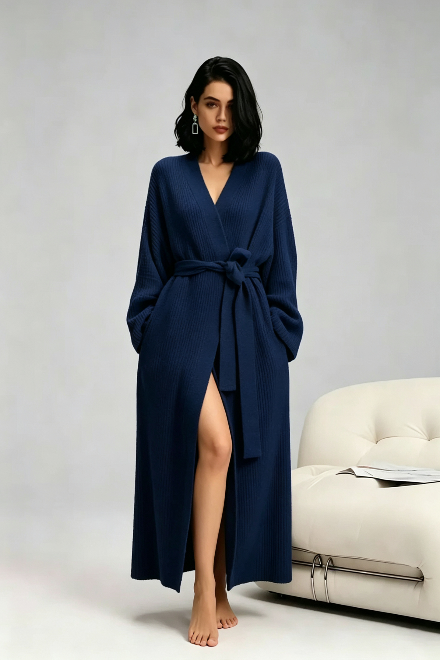 🏆1 Bestselling🏆Women's Double-Sided Fleece Robe|Thickened Long Plush Casual Loungewear