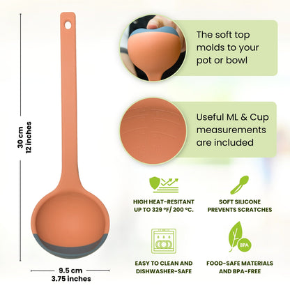 Kitchen Spoon for Cooking and Serving with Long Hand