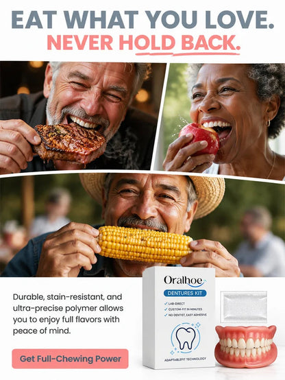 Instant Full Restoration Dentures - Fit At Home In Minutes