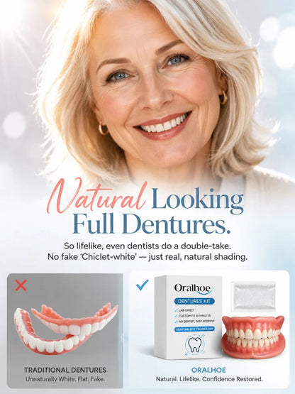 Instant Full Restoration Dentures - Fit At Home In Minutes