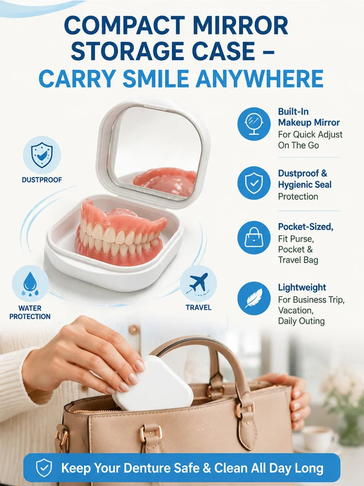 ✨Premium Upgrade Full‑Cover Cosmetic Dentures🦷 One‑Click Perfect Smile Veneers for All Adults