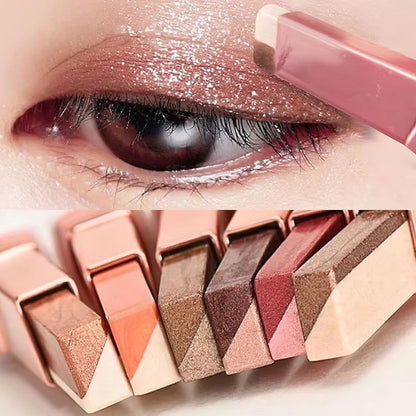🏆1 Bestselling🏆Smooth Two Color Eyeshadow Stick Set Long Lasting Makeup Waterproof