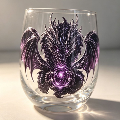 🐉✨ 3D Mythic Dragon Glass Art Cup | Luxury Raised Fantasy Glassware for Whiskey, Home Bar Décor & Legendary Gifts 🎁