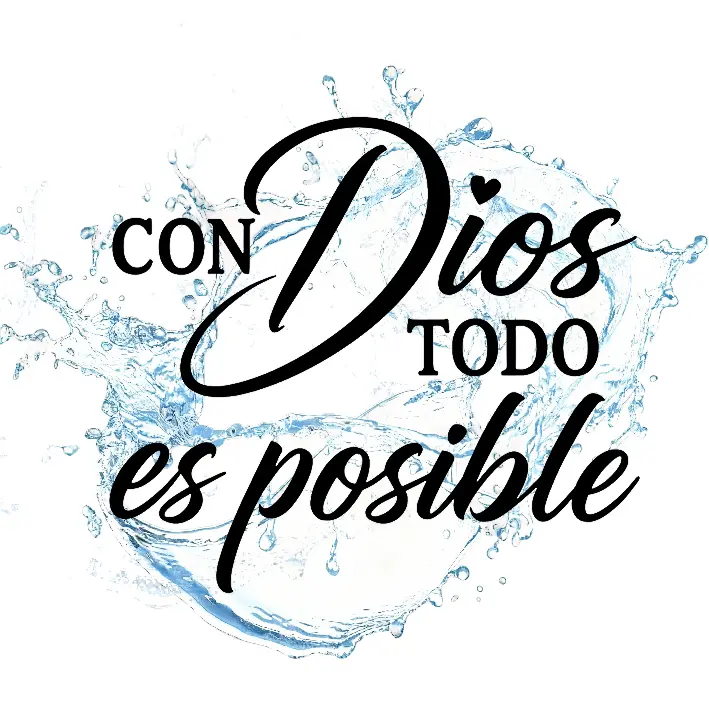 🙏❤️Con Dios Todo Es Posible Spanish Inspirational Faith Decal Cute Durable Vinyl Sticker