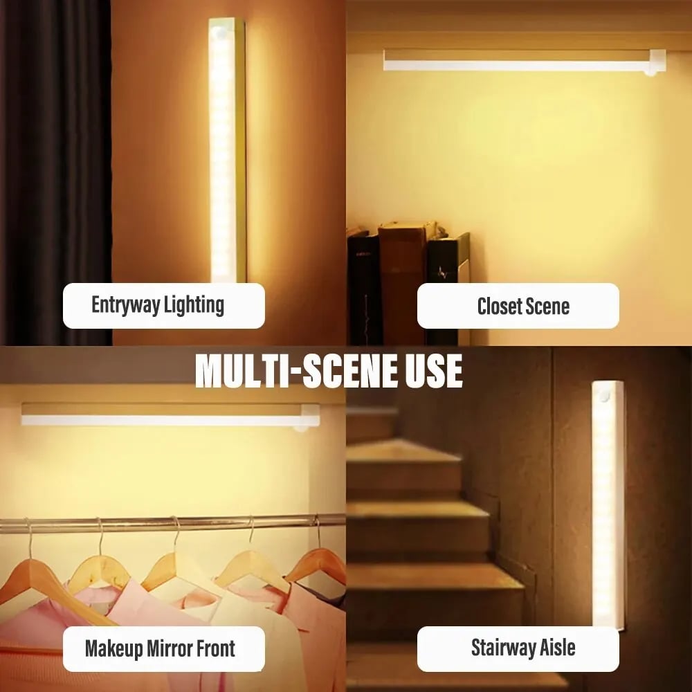 🔥💡 Punch-free Smart Sensor Magnetic Rechargeable LED Lights