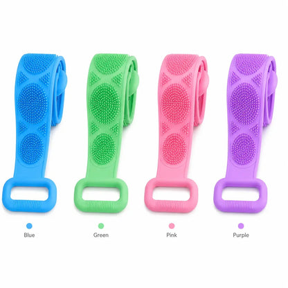 🛁Limited-Time 50% OFF 💦Silicone Bath Brush Double-Sided Exfoliating Back Scrubber