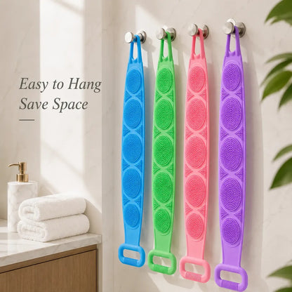 🛁Limited-Time 50% OFF 💦Silicone Bath Brush Double-Sided Exfoliating Back Scrubber
