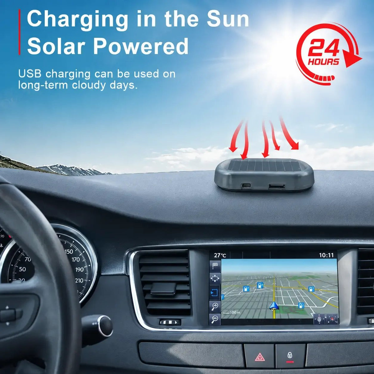 🔥Buy More Save More🔥Solar Powered Fake Car Alarm Light