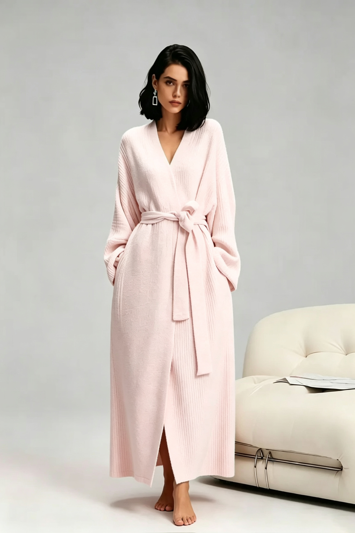 🏆1 Bestselling🏆Women's Double-Sided Fleece Robe|Thickened Long Plush Casual Loungewear