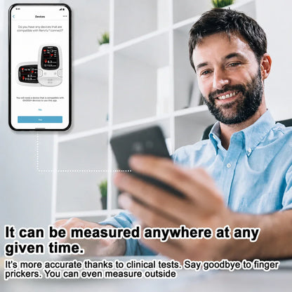 🔥 3-in-1 Smart Health Monitor – Glucose, Heart Rate & Blood Oxygen Tracking