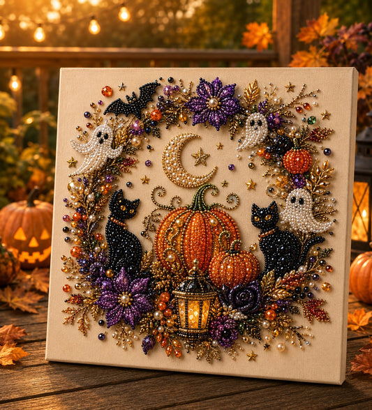【BUY MORE SAVE MORE】👻 Halloween Ghost Pearl Art DIY Kit