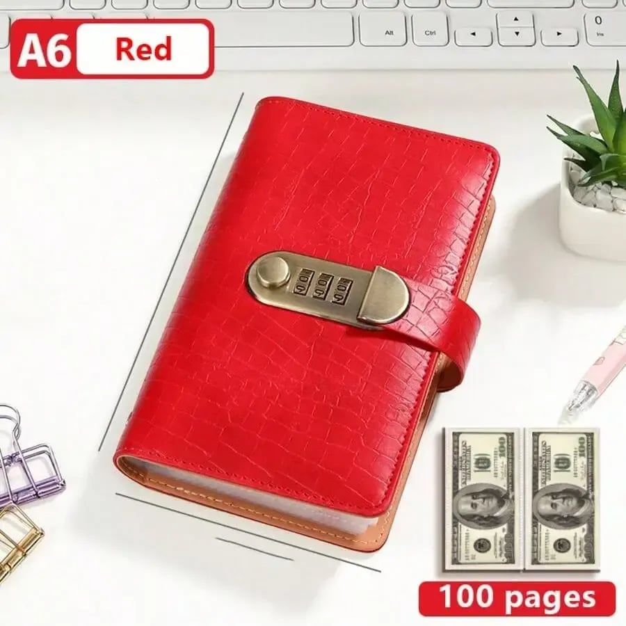 💖Hot 30% OFF💰 A6 Savings & Banknote Collection Notebook with 3-Digit Lock