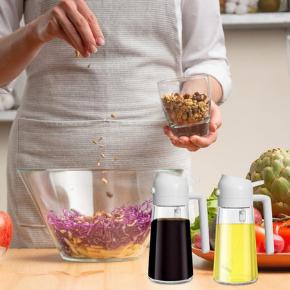 ✨HOT SALE💕2 in 1 Glass Oil Sprayer & Dispenser🔥(Buy 2 Get 20% OFF)