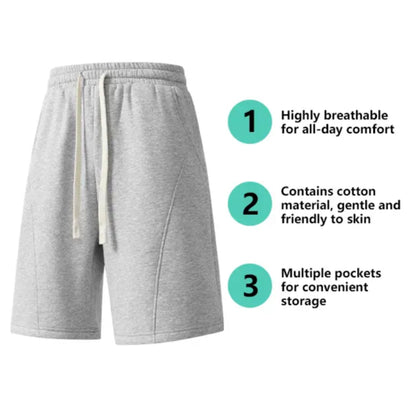 💖Hot 30% OFF🛒 Men's Cotton Loose Fit Casual Shorts — Lightweight Breathable Everyday Comfort