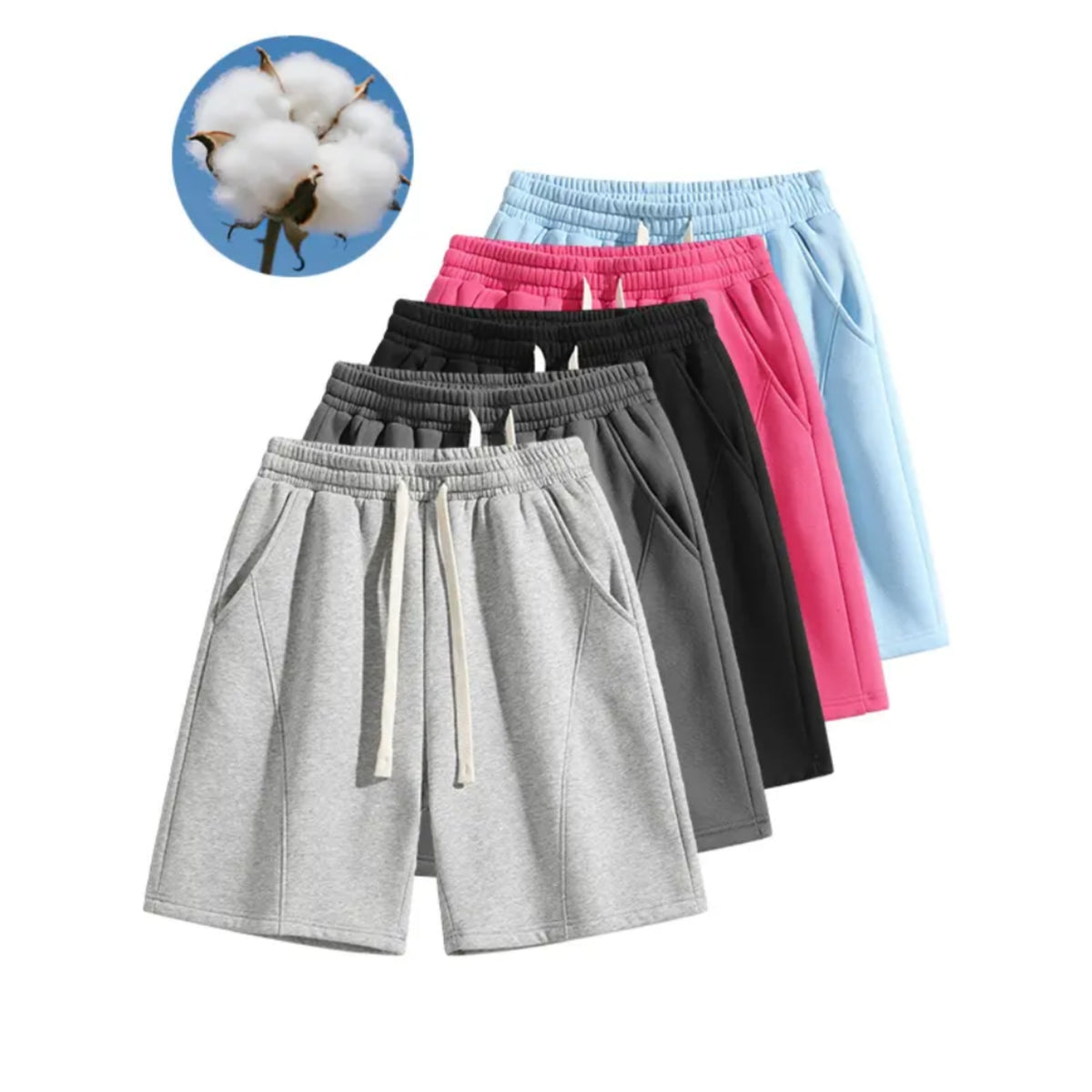 💖Hot 30% OFF🛒 Men's Cotton Loose Fit Casual Shorts — Lightweight Breathable Everyday Comfort