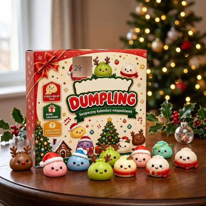 🎅Christmas Sale🎅Christmas Squishies Advent Calendar 2026, 24-Day Dumpling Squishy Countdown Box