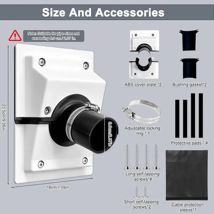 HVAC Wall Penetration and Line-Set Cover Kit