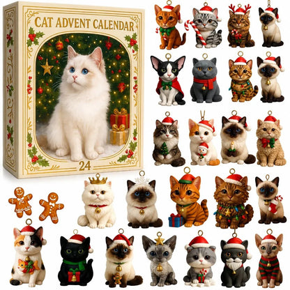 Cat Advent Calendar 2026 – 24 cat pendants