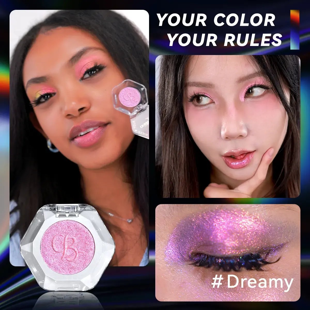 💕Hot sale 30% OFF💖✨ Multi-Chrome Color-Shifting Eyeshadow