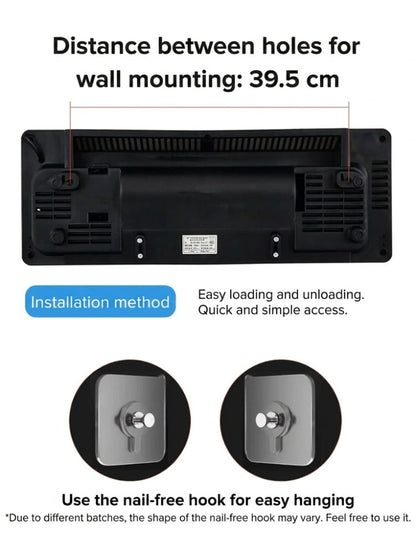 Wall-mounted air conditioner for domestic use, cooling and heating