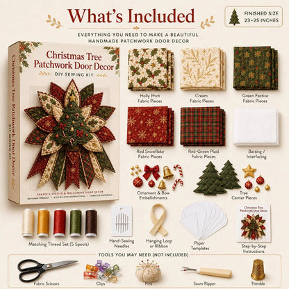 Christmas Quilted Door Hanging DIY Sewing Kit — Choose Your Design