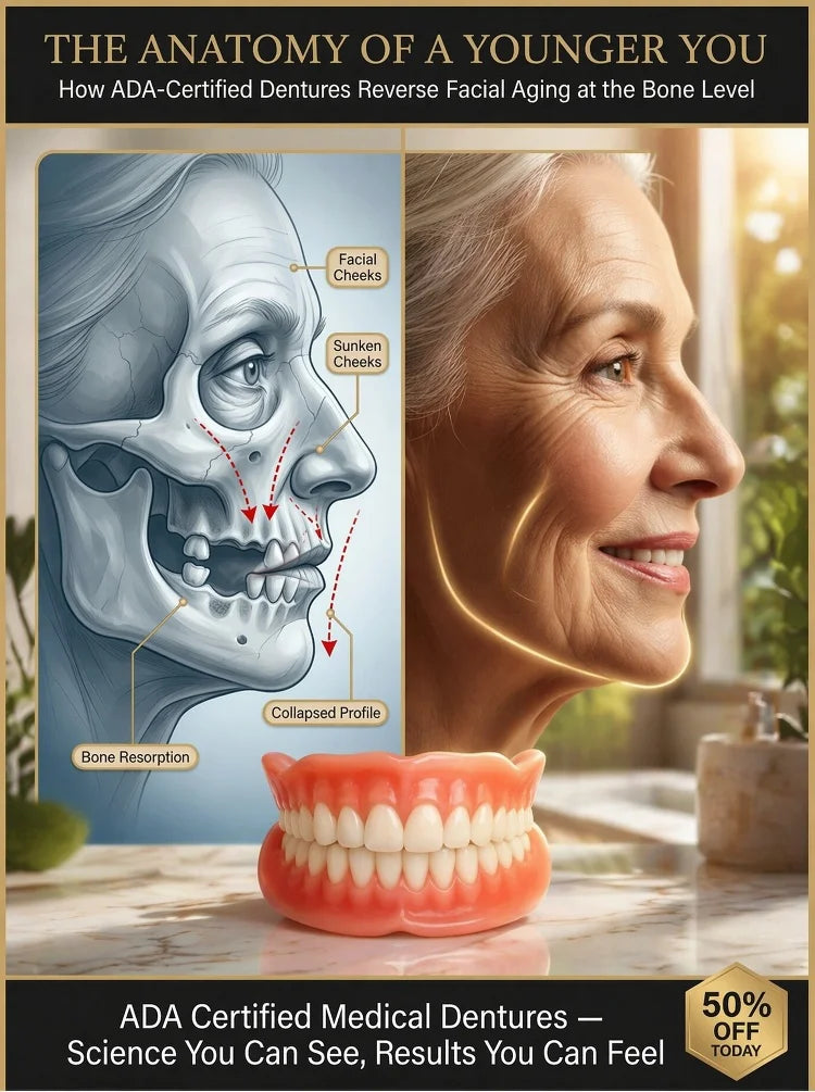 😁[Epic Upgrade] Premium Full‑Cover Complete Dentures🦷 Instant Smile Cosmetic Veneers for Men, Women & Unisex, For All Adult Age Ranges