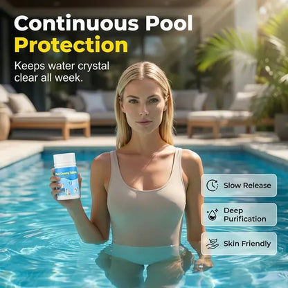 The Next-Gen Pool Purifier is here ✨ 2X Stronger Algae Control, Gentle & Safe for Kids! 👨‍👩‍👧‍👦