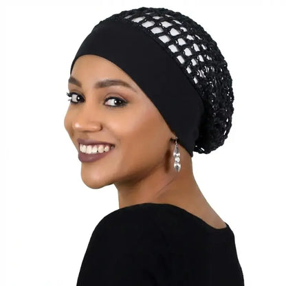 3-Piece Stretchy Wide-Edge Sleeping Bonnet Set – Soft Satin Hair Protection Cap