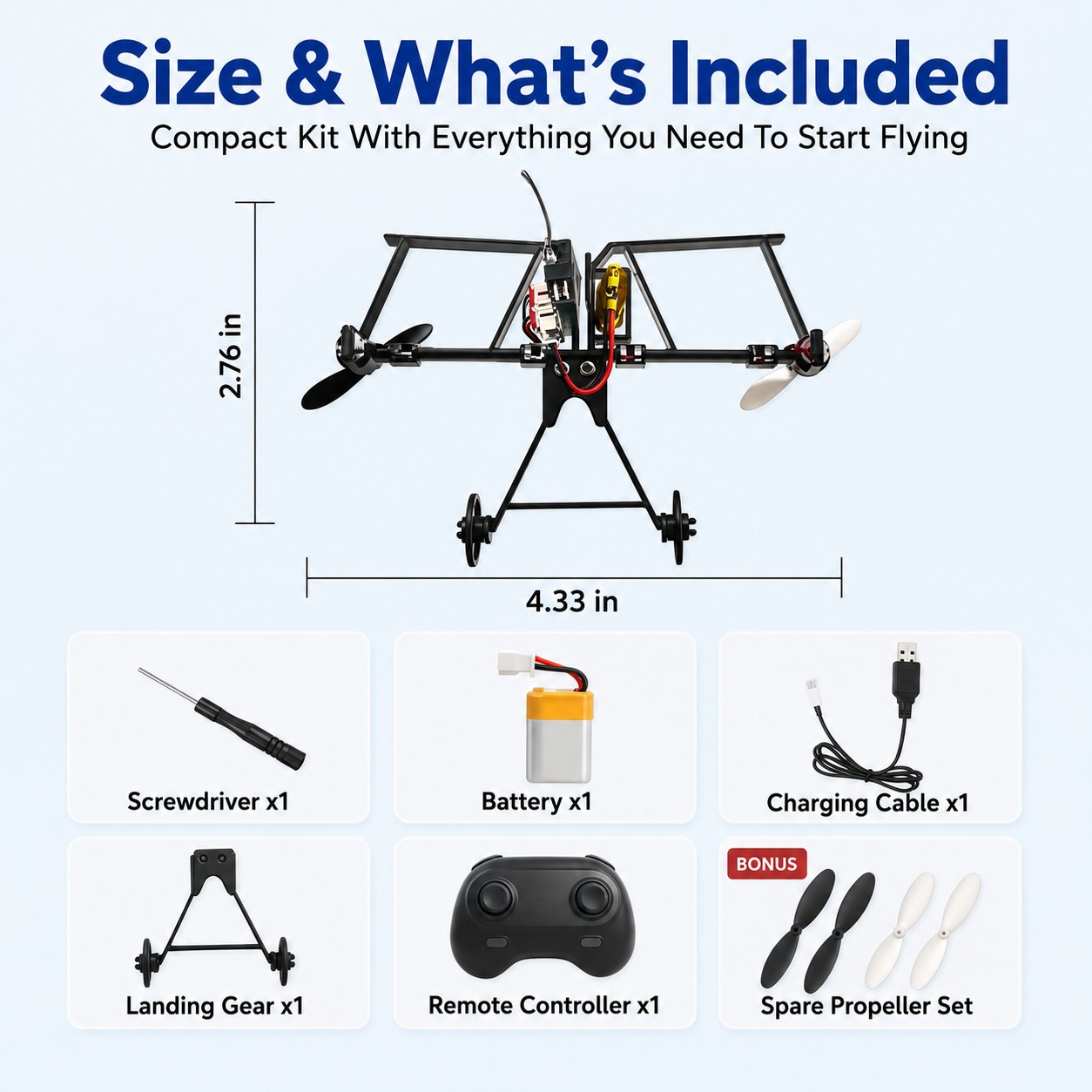 Smart RC Paper Airplane Conversion Kit (Turbo-Prop Edition)