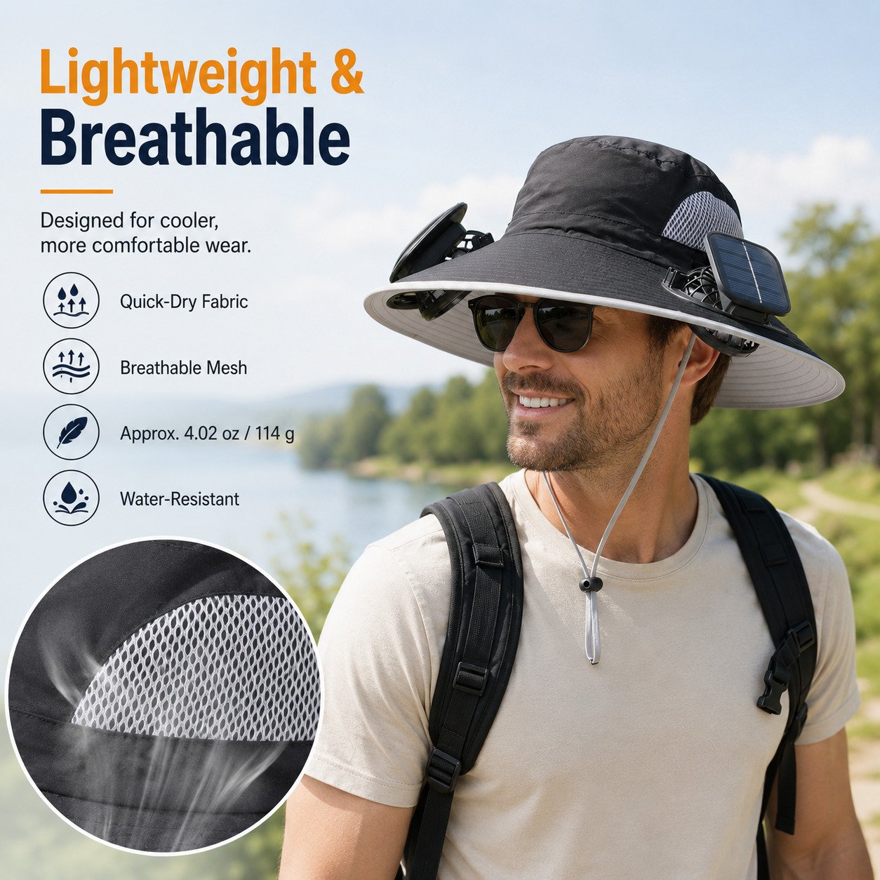 🔥 Summer 2026 Must-Haves – Solar Fan Sun Protection Hat | Limited Time 49% OFF 💥