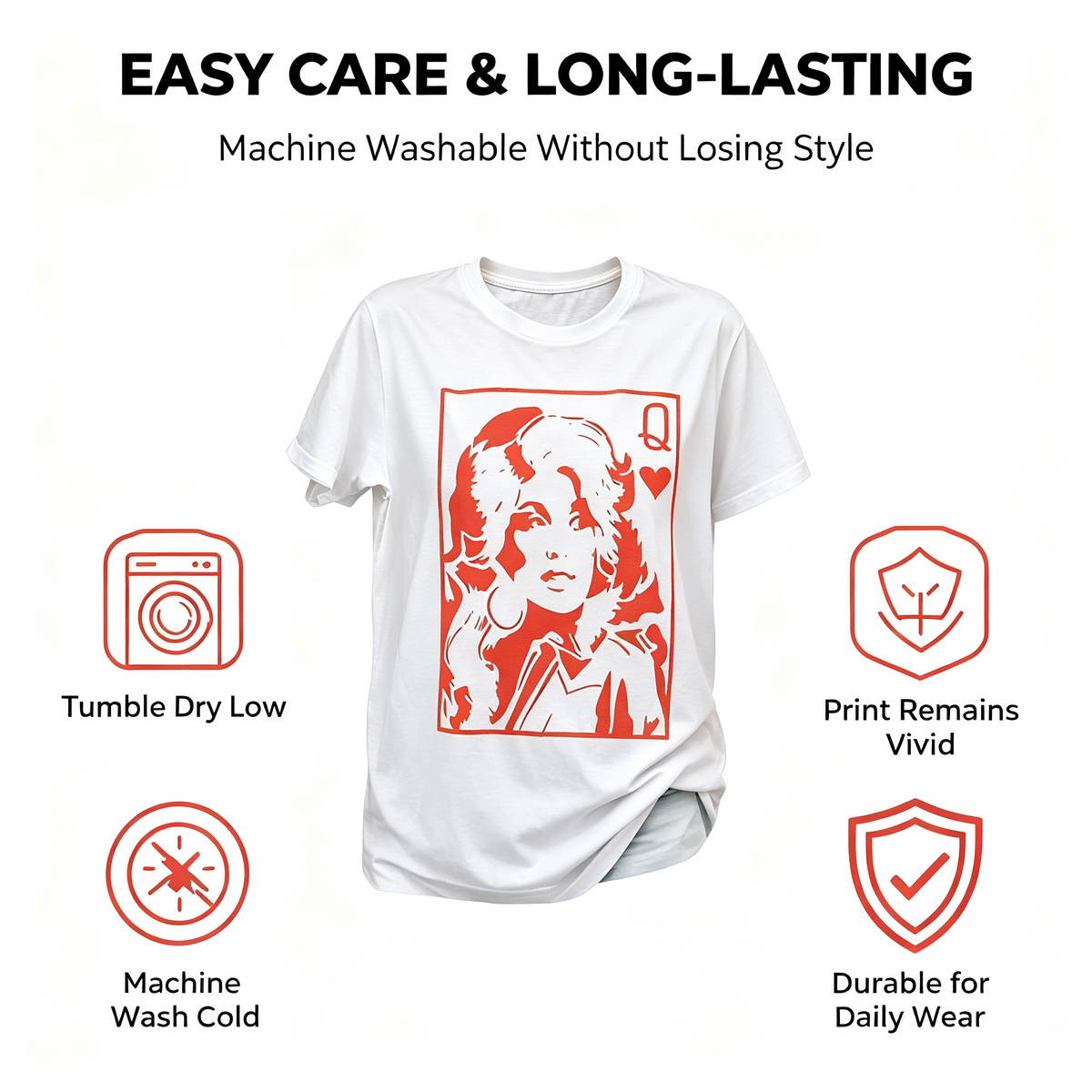 Abstract TV Poster Animated Portrait Elements Print T-Shirt, Soft 100% Cotton