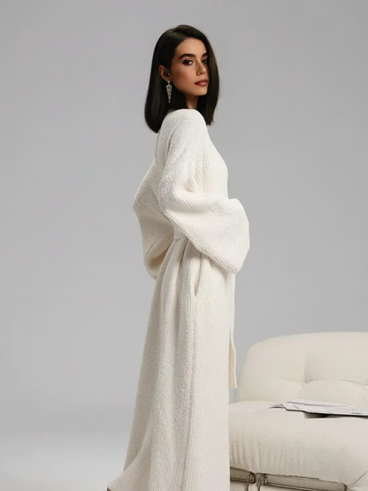 🏆1 Bestselling🏆Women's Double-Sided Fleece Robe|Thickened Long Plush Casual Loungewear