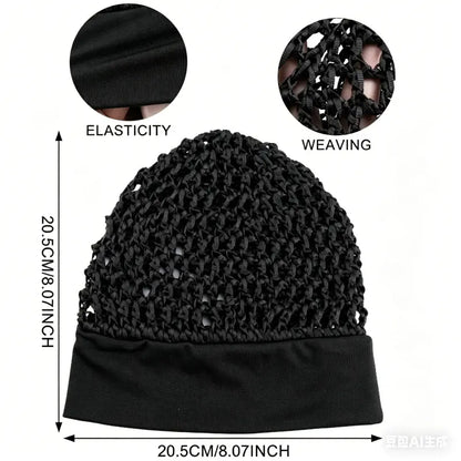 3-Piece Stretchy Wide-Edge Sleeping Bonnet Set – Soft Satin Hair Protection Cap