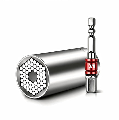 🔧 Universal Socket Tool with Power Drill Adapter (7‐19mm)