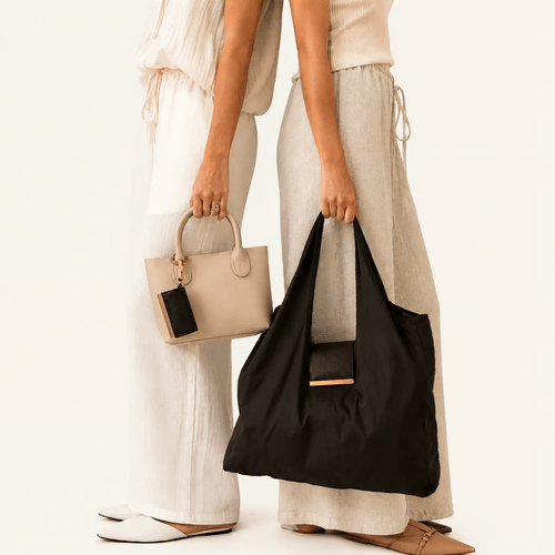 ToworkactTM Varelli Charm Transformable Bag – Stylish Vegan Leather Tote & Keychain Charm