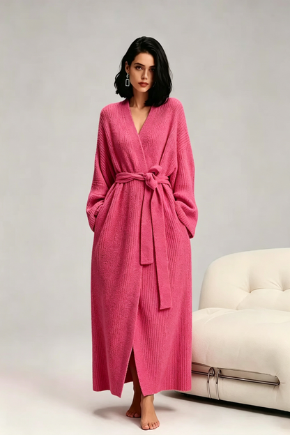 🏆1 Bestselling🏆Women's Double-Sided Fleece Robe|Thickened Long Plush Casual Loungewear