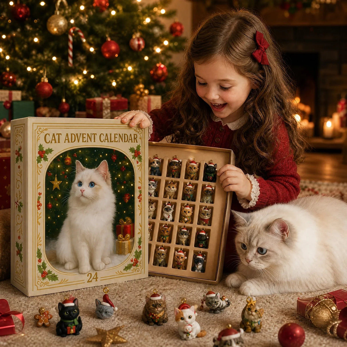 Cat Advent Calendar 2026 – 24 cat pendants