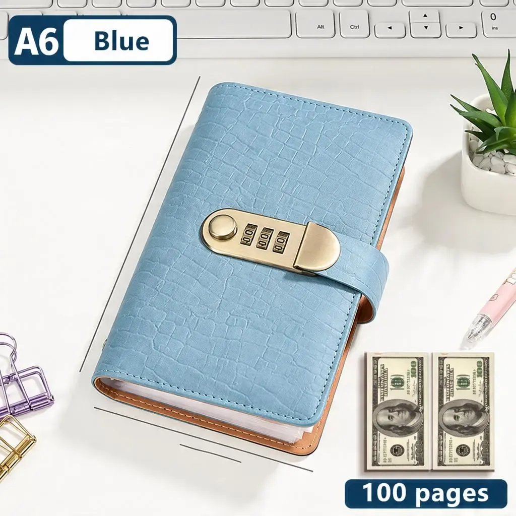 💖Hot 30% OFF💰 A6 Savings & Banknote Collection Notebook with 3-Digit Lock