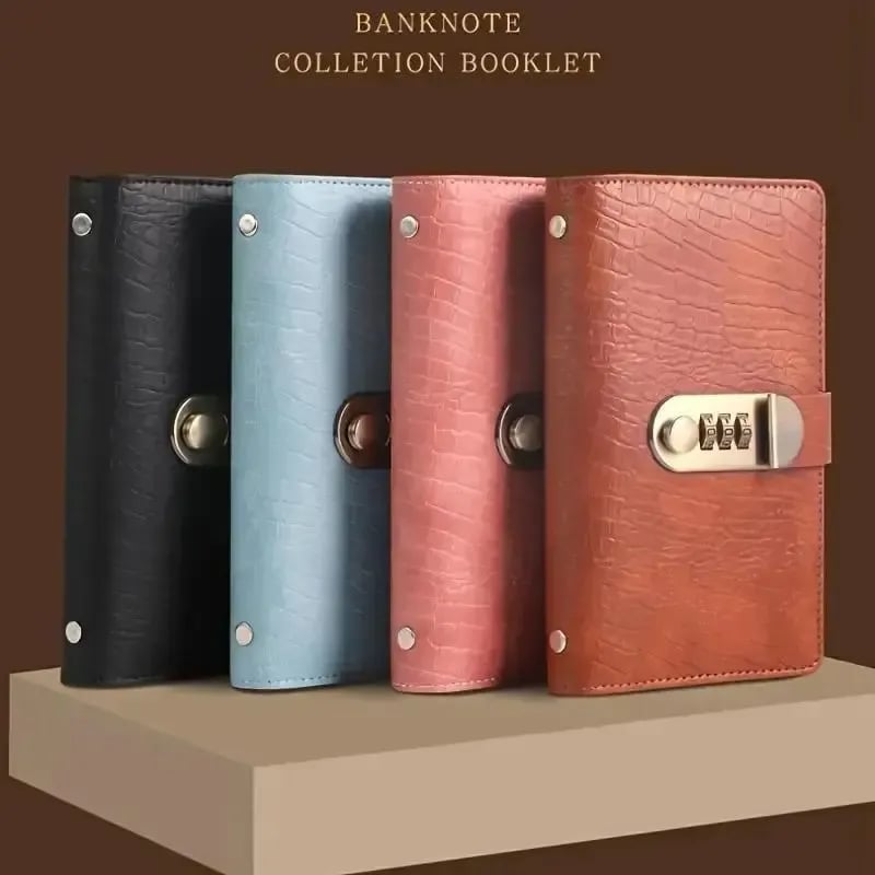 💖Hot 30% OFF💰 A6 Savings & Banknote Collection Notebook with 3-Digit Lock