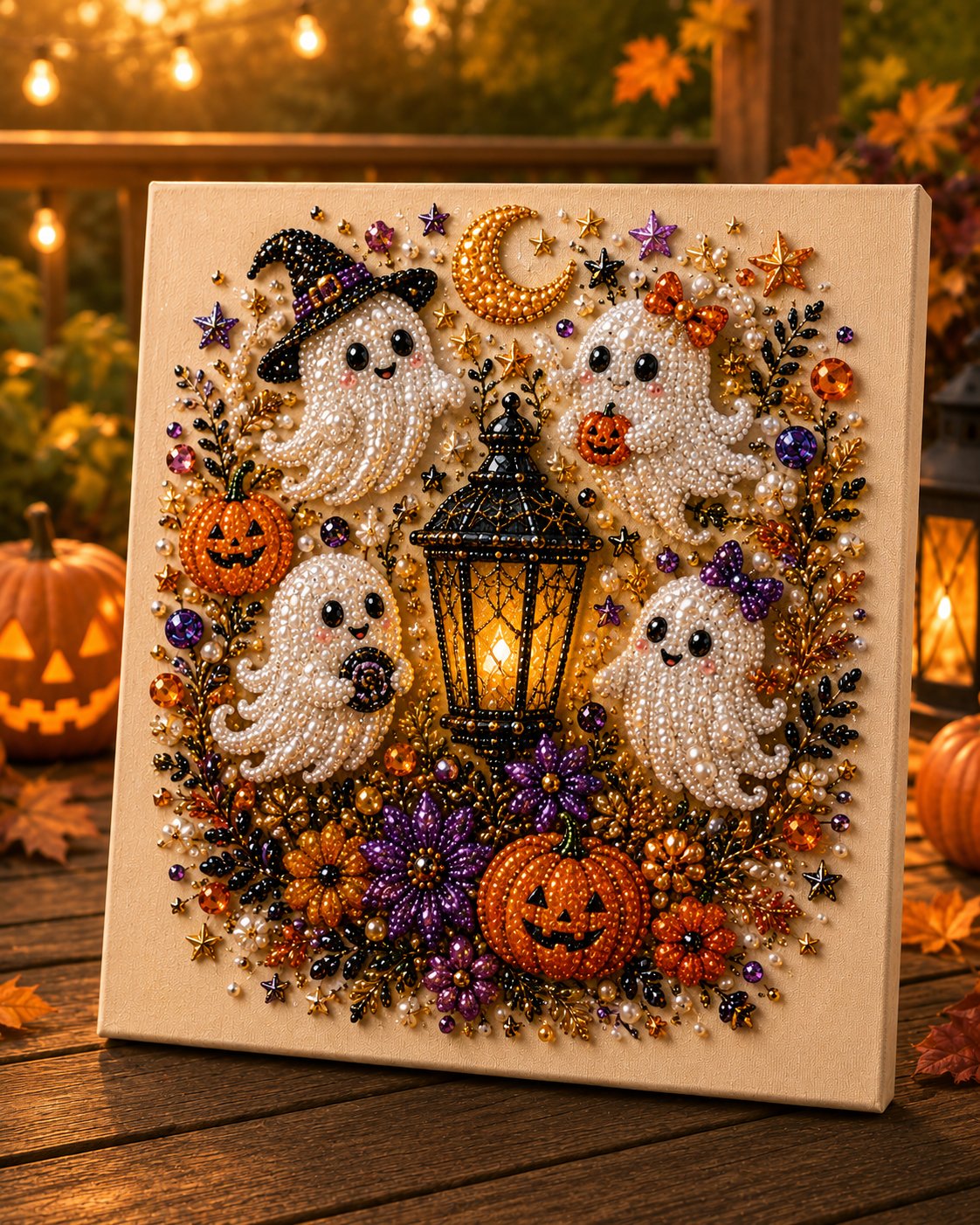 【BUY MORE SAVE MORE】👻 Halloween Ghost Pearl Art DIY Kit