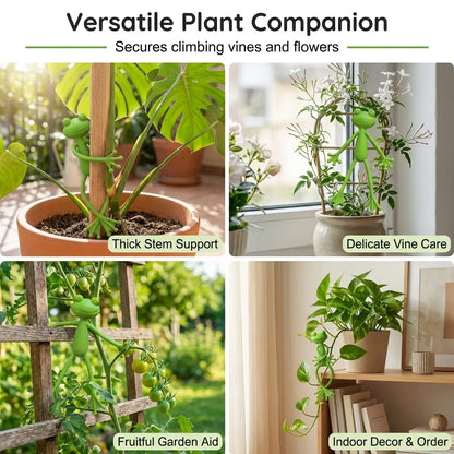 Frog Plant Stand Clips 🐸🌿 Support Climbing Plants Indoors Outdoors Stable Growth