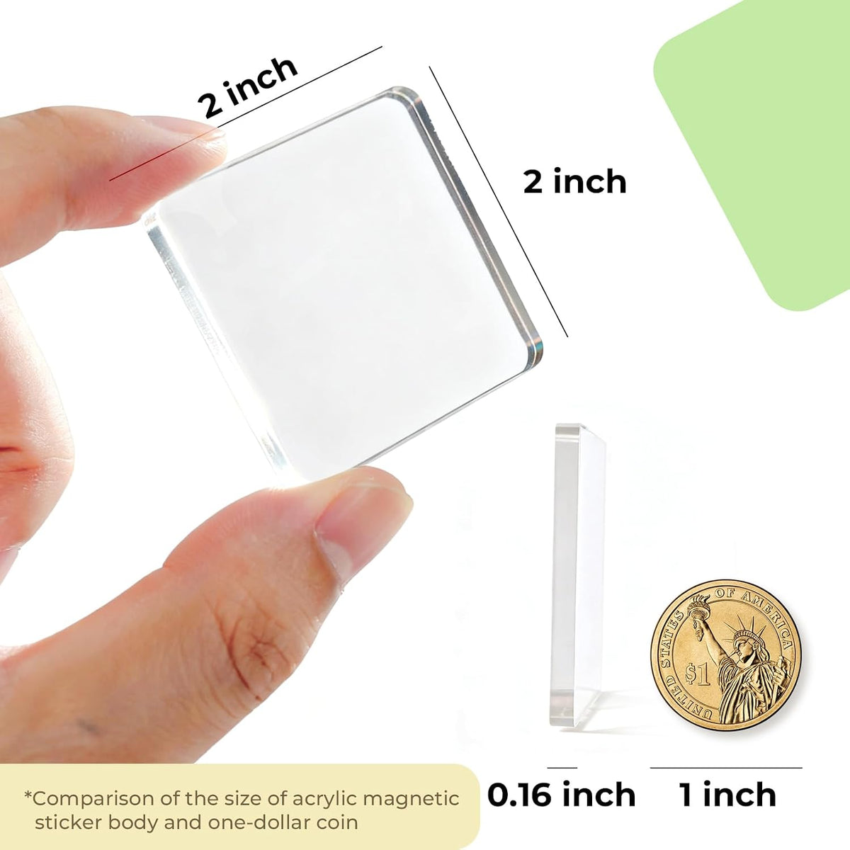 10 Peel & Stick Acrylic Picture Frames for Fridge.