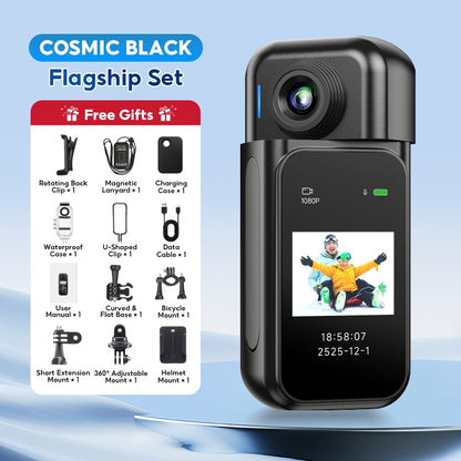 H88 pro Action Camera 4K Ultra HD & Dual Stabilization Technology Waterproof Up to 30M Powerful Magnetic Attachment  Thumb mini camera