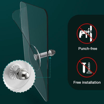 No-Drill Adhesive Screw Hooks for Wall Mounting